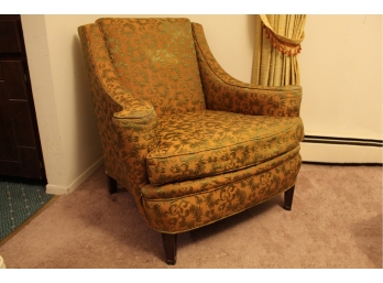 Vintage Green & Tan Armchair