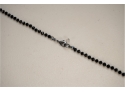 Costume Jewelry Necklace With Black Beads