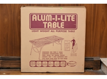 Alum-I-Lite Folding Table In Original Box