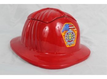 Custom Firefighter Helmet Cookie Jar