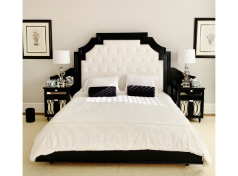 Custom King Bed Ensemble With Bed And Nightstands (Mattress Not Included)