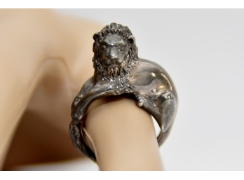 Sterling Silver Lion Ring, Child Size