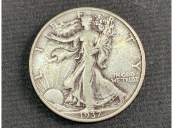 1937 Walking Liberty Half Dollar Coin
