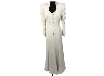 Patricia Rhodes Ivory Gown Size 6