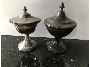 Vintage Two Metal Chalices