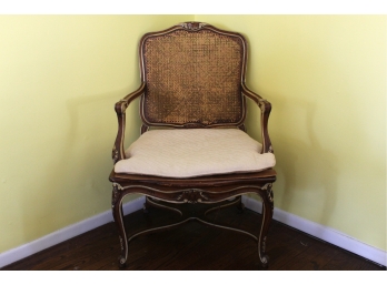 Vintage French Provincial Cane Chair (Needs Repair)