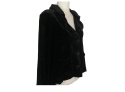 Black Crushed Velour Jacket By TBack