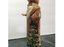 Russian Painted Wood Santa Made In Russia