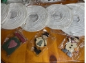 Misc Lot - Paper Lanterns, Christmas Silhouette Lights Set Of 3, Ornaments