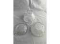 Lot Includes Vintage Punch Bowl & 7 Cup Set And Other Crystal Mixed Items