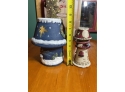 Christmas Lot Includes Villeroy & Boch Candy Dish, Hallmark Musical Collectible Snowman Cookie Jar, Etc