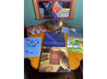 Disney Lot Includes Exclusive Commemorative Lithographs, Disney Trivia Game, The Music Of Disney