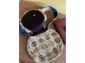 Stunning Vintage Petit Handbag, Beautiful Pin And A Leather Wallet