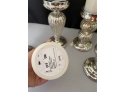 Beautiful Candle Holders Set Of 5, Three Flameless Led Candles With Remote Control And One Red Candle