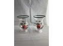 Lenox Holly Berry Candle Holders, Vintage Christmas Drinking Glasses, Glass Bowls Set Of 3 And A Candle