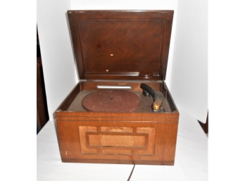 Antique Record Player & Albums