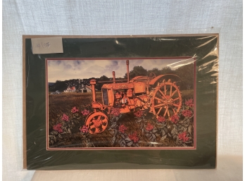 Local Texas Artist Print By George Boutwell Case Tractor 19x13