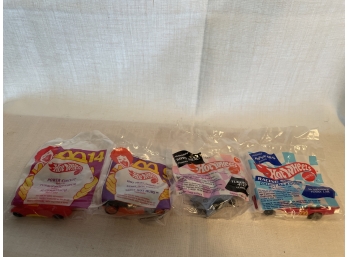 Hot Wheels 1992-1994 Four New McDonalds Happy Meal Toys