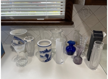 12 Vase Lot - Ralph Lauren, Pottery, Etc.