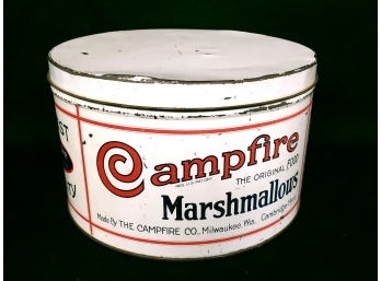 Vintage Campfire Marshmallow Tin