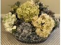 Lovely Faux Hydrangea In Blue And White China