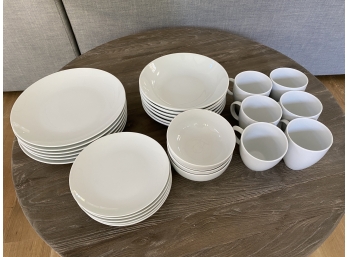 Set Of White Pillivuyt Dishware