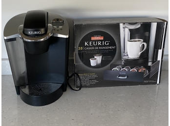 Keurig Coffee Maker With BNIB Pod Holder