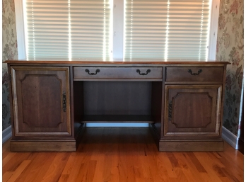 Wooden Computer Desk With Matching Hanging File Cabinet