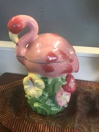 Flamingo Cookie Jar