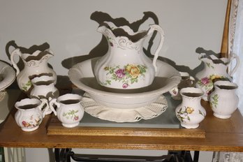 300 Pitcher And Bowl With Other Pieces