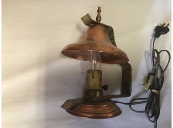 Copper And Brass Electric Lantern