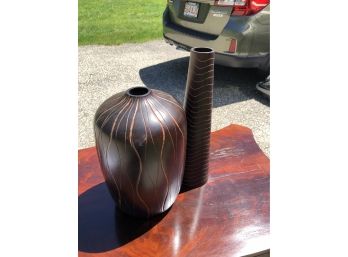 Decorative Wood Vases