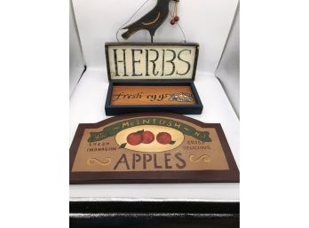 Herbs Apples And Crow