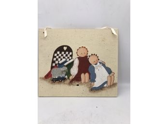 Country Wood Hanging Plaque