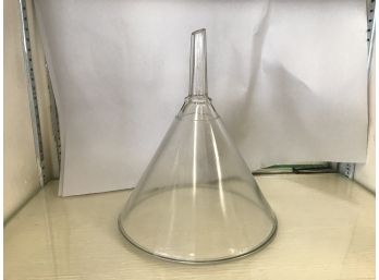 Large Antique Glass Funnel