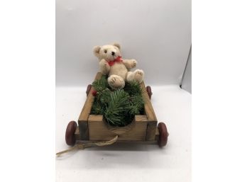 Teddy Bear In Wagon