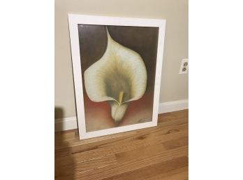 #61 Oil On Canvas Painting Calla Lilly