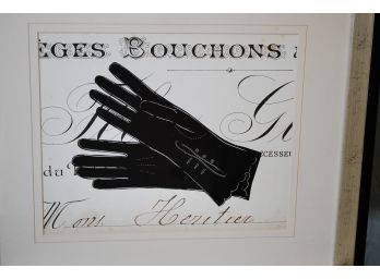 #94 French Art Print Ladies Gloves
