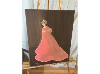 #114 Lady In Gown Painting