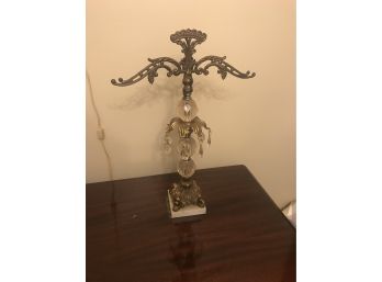 Hollywood Regency Crystal Necklace / Jewelry Stand #11