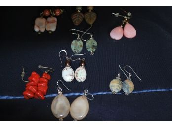 188-8 Pairs Of Stone Earrings