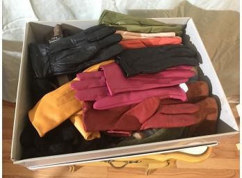 #141 Box Lot Of Womens Driving And Winter Gloves