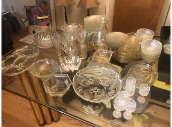 #34 Large Mixed Lot Of General Glassware Etc