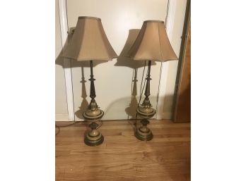 #31 Pair Vintage Tall Lamps Stiffel ?