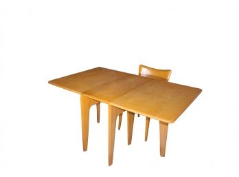 MCM  Heywood Wakefield Dropleaf Table With 2 Chairs - 89
