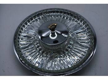 Glass And Metal Serving Tray-3