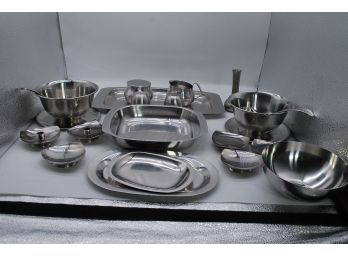19 Piece Lot Of Stainless Steel  -81