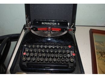 Antique Remington 5 Type Writer With Case - 101
