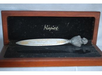 George Washington Pewter And Stainless Letter Opener - 143