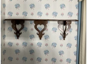 Wall Shelf With Heart Cut Outs 130